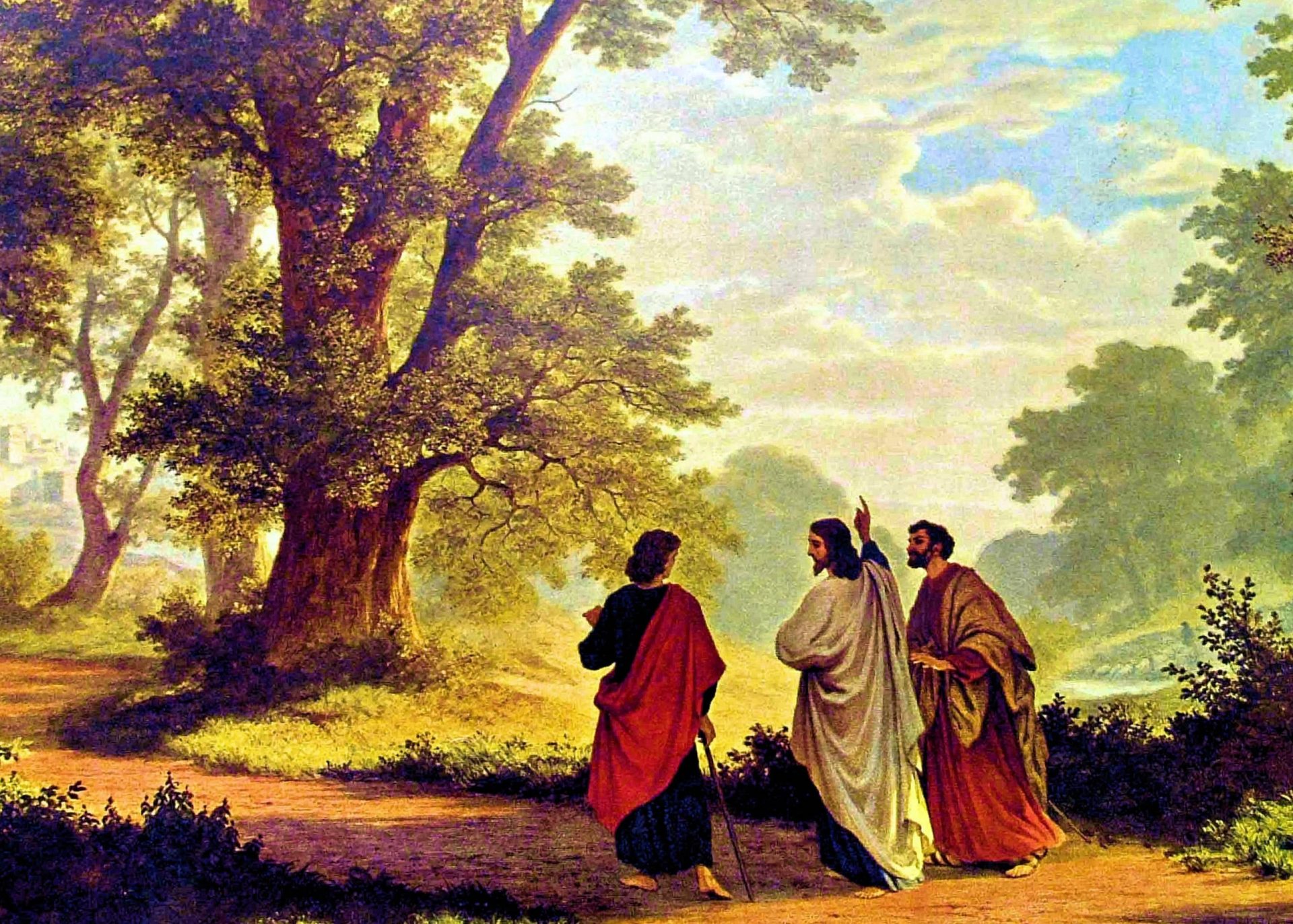 Two Disciples Were Traveling To Emmaus,Talking